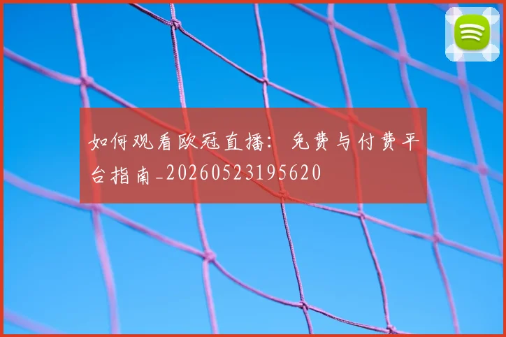 如何观看欧冠直播:免费与付费平台指南_20260523195620